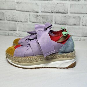 Free People Chapmin Espadrille Trainers Purple Womens size EU 36 chic boho